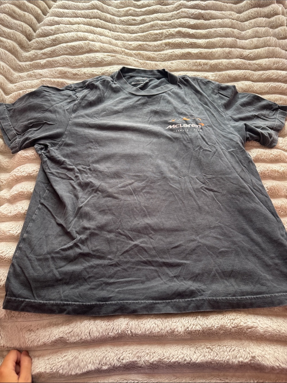 Abercrombie & Fitch Grey McLaren Logo Short Sleeve Tee